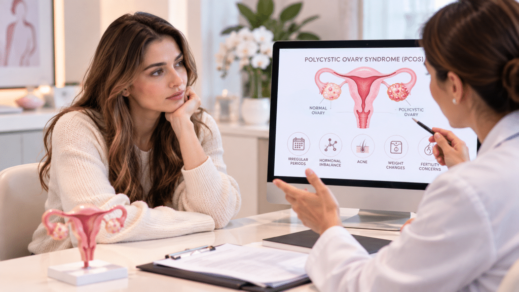 PCOS in Women: Symptoms, Causes, Diagnosis & Treatment — When Should You See a Gynaecologist?